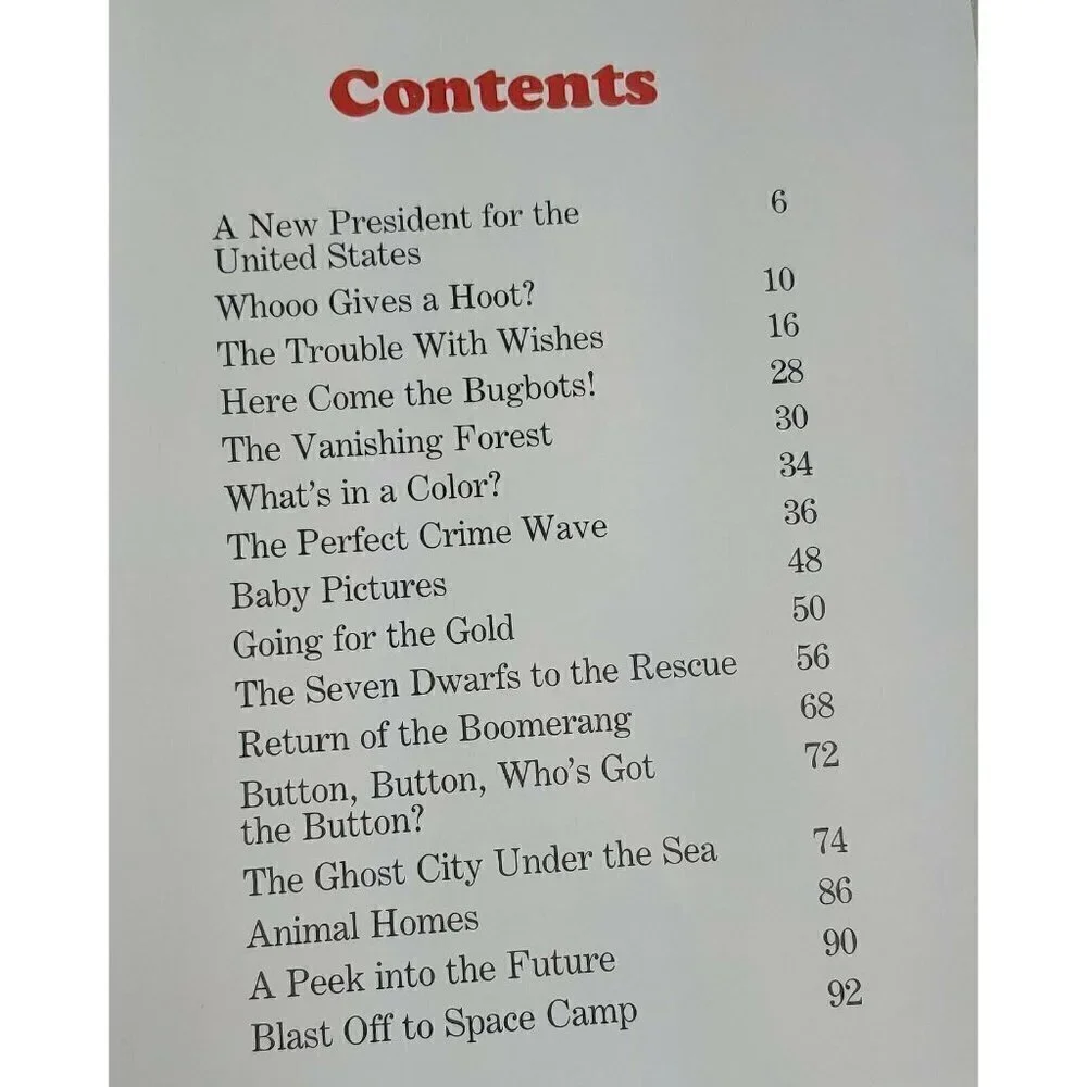 Disney's Year Book 1993 Picture Learning Comic Young Adults Hardcover Book